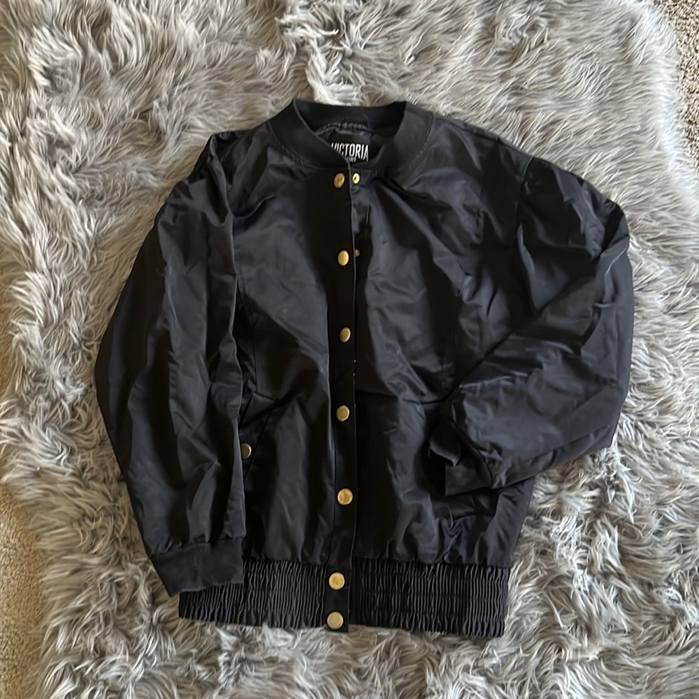 Black bomber jacket